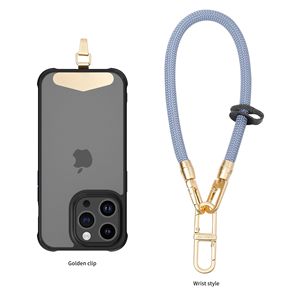 30CM Smartphone Adjustable Strap Cell Phone Polyester Nylon Lanyard with Metal Tether Tab