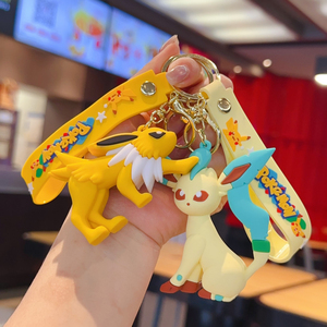 YY <b>Anime</b> <b>Keychain</b> Pendant Eevee Family Pikachu Doll Bag Toy Vending Machine Decoration Wholesale - Product Image 6