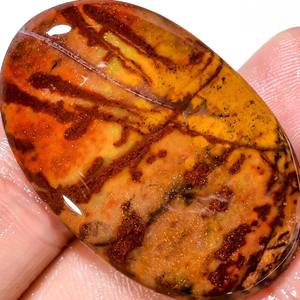 อัญมณี44ct ขัดด้านทรงรีตัดเรียบแบนเรียบเงางามขนาด38x24x5มม. ดูสง่างาม100% จากออสเตรเลีย - Product Image 3