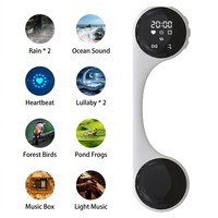 Haut-parleur portable à conduction osseuse en plastique avec bruit blanc naturel intégré, Bluetooth 5.4, rechargeable, pour adultes et enfants, chambre et voyage