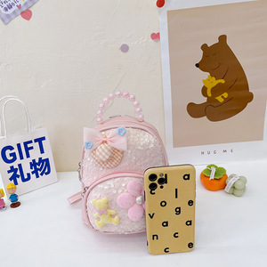 Nuovo simpatico cartone animato stampa Glitter Bling paillin zaino <span class=keywords><strong>per</strong></span> bambini zaini <span class=keywords><strong>per</strong></span> bambini <span class=keywords><strong>per</strong></span> bambine - Product Image 4