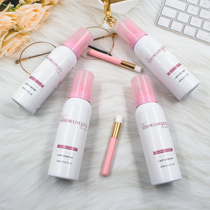 Beige Pink White Vegan Whipped Lash <strong>Shampoo</strong> Bottle 100ml <strong>Rose</strong> Strawberry Whipped Cream Eyelash <strong>Shampoo</strong> - Product Image 5