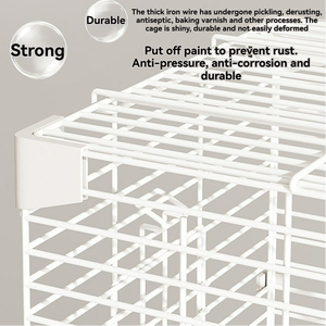 Venta al por mayor de jaulas portátiles de viaje <span class=keywords><strong>para</strong></span> mascotas y pájaros con alimentador de agua y comida <span class=keywords><strong>para</strong></span> loro, cacatúa, hámster, servicio OEM disponible - Product Image 2