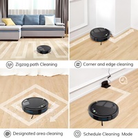 Aspirateur Robot Électrique Intelligent 3-en-1 Autonome Avec Fonction Balayage et Lavage Tuya pour Maison et Sol Humide et Sec