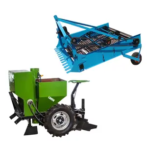 Yüksek verimli tarım makineleri 4U serisi patates soğan kök bitkileri biçerdöver kazıcı patates ekme makinesi iki tekerlekli traktör