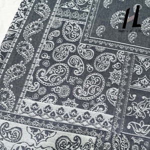 Spot Wholesale Denim Jacquard Cashew Flower Vintage Tribal Style <strong>Fabric</strong> for <strong>Fall</strong> and Winter Denim Shirt Pants - Product Image 5