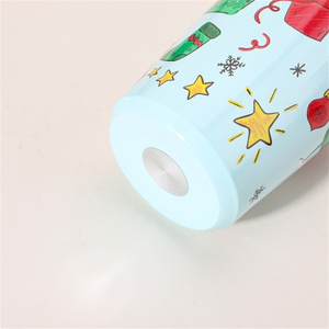 <span class=keywords><strong>Kids</strong></span> <span class=keywords><strong>Cute</strong></span> Milk Cup Presentes de Natal 460ML Stainless Steel Tumbler Mug Canecas de parede dupla com tampa de palha para aniversário - Product Image 6