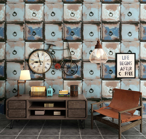 Moderne Style Ancien <span class=keywords><strong>Porte</strong></span> En Fer Décoratif Vinyle Papier Peint - Product Image 1