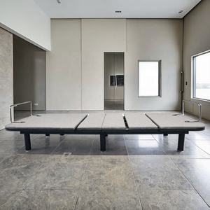 <span class=keywords><strong>Lit</strong></span> électrique motorisé intelligent pliable moderne <span class=keywords><strong>de</strong></span> haute qualité avec surface <span class=keywords><strong>en</strong></span> lin gris pour chambre appartement hôtel et salon - Product Image 3