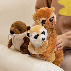 ขายร้อนหายใจตุ๊กตาสัตว์ของเล่น Meerkat นอนนกกระจอกตุ๊กตาของเล่นสําหรับเด็ก - Product Image 4