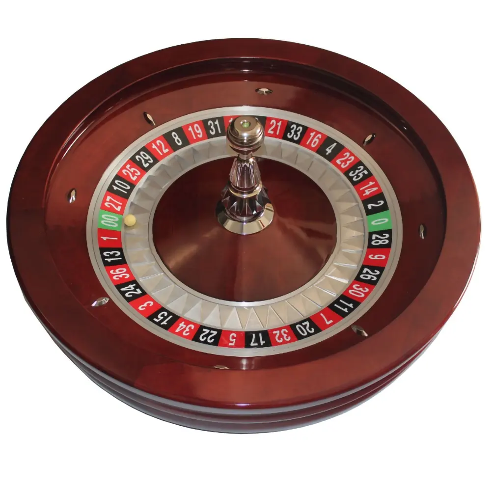 Produsen penjualan terlaris roda roulette kayu diameter 32 inci untuk permainan meja 4 Main Kasino