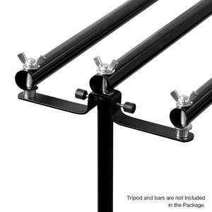 Transmisión en vivo en línea Fotografía Foto <span class=keywords><strong>Video</strong></span> Estudio Habitación Telón de fondo Sistema de soporte Soporte de montaje de barra cruzada Triple barra transversal - Product Image 4