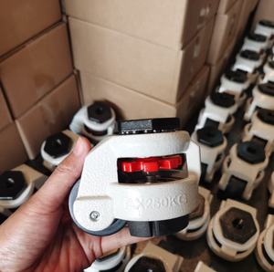 वेंडिंग मशीनों के लिए औद्योगिक कैस्टर 60F एडजस्टेबल लेवलिंग रिट्रैक्टेबल कैस्टर व्हील हेवी ड्यूटी स्विवेल स्टाइल - Product Image 5