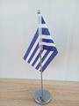 Promotion mâts de bureau étanches personnalisé mini drapeau de bureau mât de drapeau de table