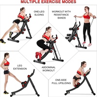 Entrenador de cintura de entrenamiento de cuerpo entero RS, equipo de entrenamiento Abs de rueda Ab con pantalla Digital, abdominal plegable para gimnasio en casa