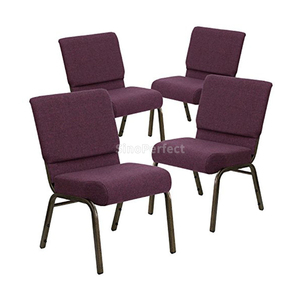 Diseño de Logotipo Personalizado, Proveedor de Sillas para Iglesia, Sillas de Auditorio Tapizadas en Tela Cómoda, Sillas de Iglesia Apilables y Conectables - Product Image 1