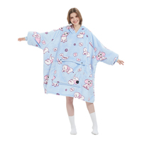 Confortable confort personnalisé coréen chauffage portable polaire à capuche couverture jeter surdimensionné à capuche pour adultes-OEKO-TEX certifié personnalisé