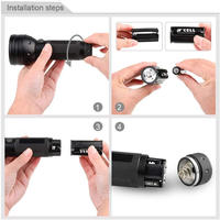 Lampe torche portable 51 LED UV 395nm haute puissance en alliage d'aluminium rechargeable par USB pour argent, taches d'animaux, encre invisible, scorpions