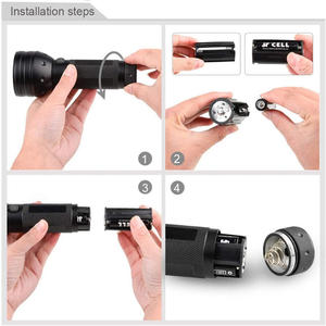 ไฟฉายยูวี 51 LED 100 LED 395nm กำลังสูง แสงอัลตราไวโอเลต ตรวจจับเงิน คราบสัตว์เลี้ยง หมึกที่มองไม่เห็น ปากกามาร์กเกอร์แมงป่อง แสงเรืองแสง - Product Image 6