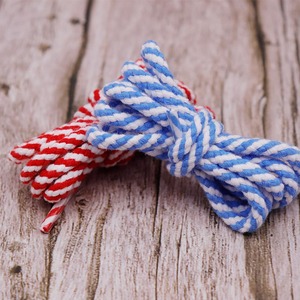 Weiou ren 5mm Vòng hai màu tám sợi dây thừng rỗng mô hình xoắn ốc hai màu Khoảng cách mũ dây quần eo dây Giày bông - Product Image 5