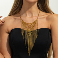 Collier tendance en maille tressée au design personnalisé, style Ins, pour femmes, accessoires transfrontaliers européens et américains