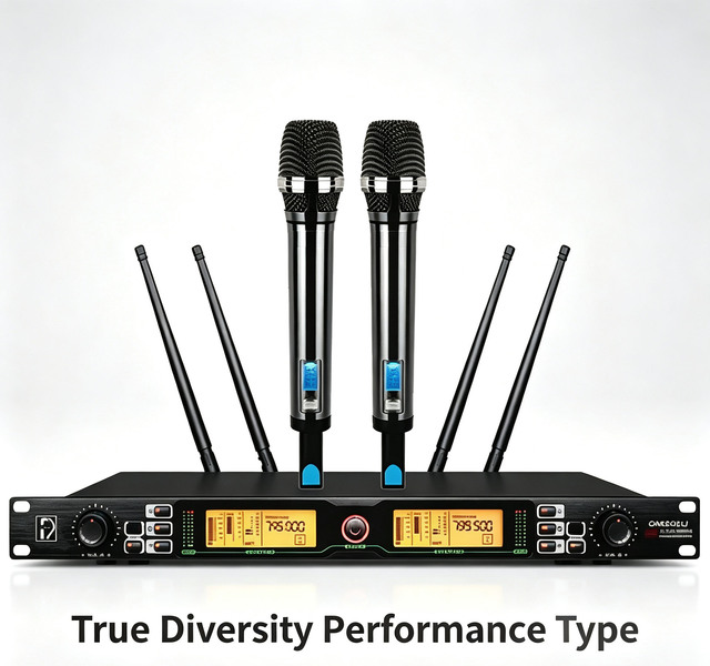 Good Quality OEM/ODM Customized Dual-Channel Dual-Receiver Wireless Microphone
