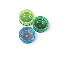 Pot en plastique transparent rond petit format 3ml 5ml 3g 5g pour crème, mini-boîte cosmétique transparente avec couvercles en stock à prix abordable