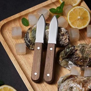 มีดหอยนางรมด้ามไม้ สแตนเลสสตีล ทนทาน สำหรับอาหารทะเล - Product Image 2