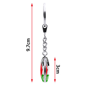 Nhà Sản Xuất Tôi Tình Yêu Palestine Cờ Thiết Kế Keychain Lưỡi Liềm Hình Dạng Mặt Trăng Pha Lê Glass Dome Cabochon Hỗ Trợ Palestine Móc Chìa Khóa - Product Image 4