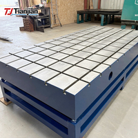 Plaque de surface en fonte à rainures en T pour centre d'usinage CNC, positionnement et serrage d'outillage, matériau HT200-300, 0~3