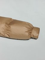 Vente en gros de manteau bombardier en duvet élégant pour femme veste d'hiver avec capuche chapeau détachable coupe-vent caractéristique teint en fil teint