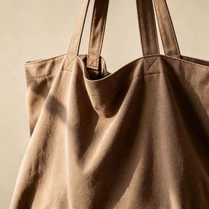 Daily <b>Medium</b> <b>Size</b> Canvas Tote <b>Bag</b> Unlined Plain Cotton Canvas for Shopping Commute School Use Custom Printing Available - Product Image 2