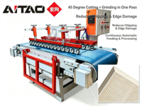 Machine à chanfreiner les carreaux automatique AITAO à 45 degrés, sans poussière, haute précision, coupe portable, routeur CNC pour céramique et marbre