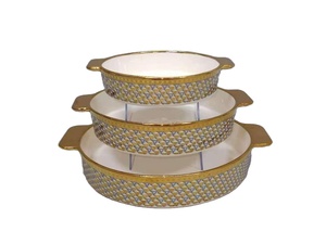 Plat de cuisson rectangulaire en céramique JIUWANG avec logo personnalisable, motif bois et imprimé léopard, en métal émaillé électrolytique - Product Image 6