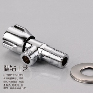 วาล์วปรับมุม De Ouvenor ขนาด 15 มม. เกลียวตัวผู้ ชุบโครเมียม ทางเข้าเดียว ทางออกสองทาง สำหรับอ่างล้างหน้าในห้องน้ำและโถสุขภัณฑ์ - Product Image 4