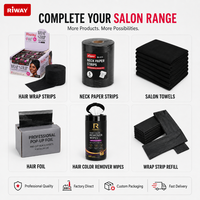 Bandes de protection jetables pour le cou, en papier, pour salons de coiffure et barbiers, fournitures écologiques OEM à marque privée