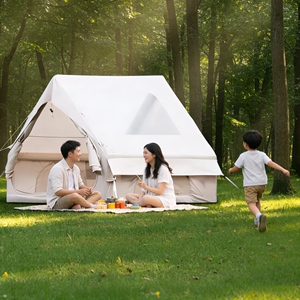 Tente de camping gonflable automatique 6,3 m² style maison de luxe, tente pneumatique en tissu Oxford imperméable 3000 mm pour le glamping familial - Product Image 5