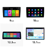 Evrensel 9 inç IPS Tam Dokunmatik Araç Multimedya Oynatıcısı, Dahili GPS, Kablosuz CarPlay ve Android İşletim Sistemli Ses Sistemi