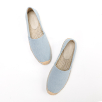 Espadrilles classiques en toile pour hommes, chaussures décontractées à enfiler, semelle en caoutchouc, légères et confortables, mocassins d'été, directement de l'usine