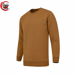 100% coton 450GSM sweat-shirt polaire lourd pour hommes conception découpée personnalisée pour l'hiver - Product Image 1