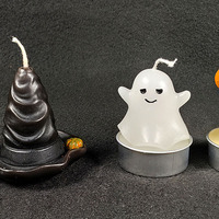Bougie parfumée fantôme d'Halloween en gros, design mignon, bougie artisanale pour cadeau et décoration intérieure