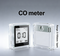 Détecteur de monoxyde de carbone portable rechargeable USB Airsense C601 avec alarme, écran LCD, affichage de la température et de l'humidité, équipement de mesure du CO