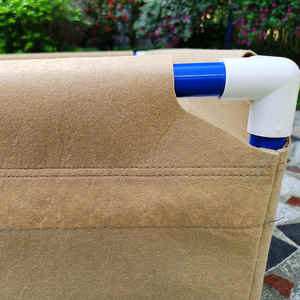 Plantador de cama de cultivo tejido rectangular, camas de jardín elevadas impermeables con tubería de <span class=keywords><strong>PVC</strong></span> y red de enrejado - Product Image 5