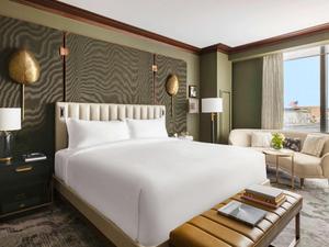<span class=keywords><strong>Raffles</strong></span> Boston Boutique <span class=keywords><strong>Hotel</strong></span> Meubles de chambre à coucher modernes de qualité standard avec lit Queen en bois massif pour appartement - Product Image 2