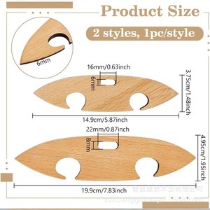 Navette à tisser en bois, porte-fil portable, enrouleur de fil, aide au tissage. - Product Image 4