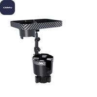 Support de téléphone portable rotatif 2-en-1 CARFU pour assiette de voiture, plateau universel en plastique à hauteur réglable avec aimant
