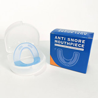 Protège-dents en silicone EVA double couche transparent avec étui de rangement pour usage nocturne