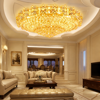 Grand luminaire de plafond rond moderne pour hall d'hôtel, couloir, atrium