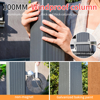 Auvent extérieur en alliage d'aluminium isolé et étanche pour les loisirs Protection solaire pour petit abri de stationnement de cour pour la nature