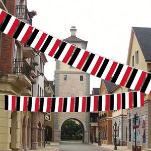 Manufacturer Direct Yemen Yemeni String <b>Small</b> Mini 30 Flag 10 Meter Polyester Bunting 5.5*8.2 Inch for Country Events - Product Image 3